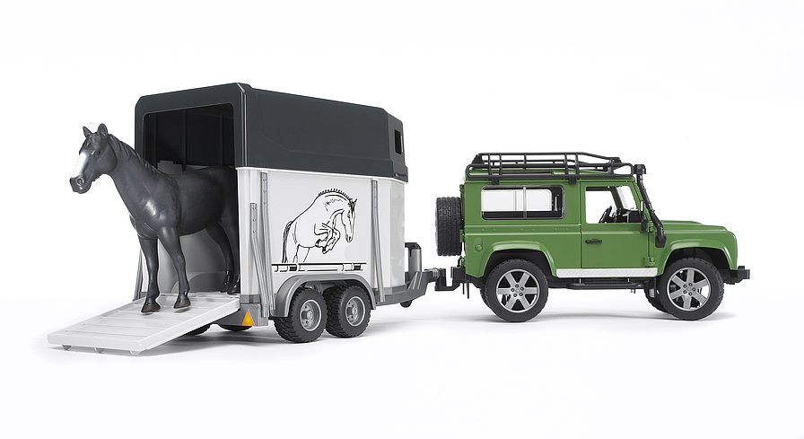 Bruder - LAND ROVER džip sa prikolicom za konje