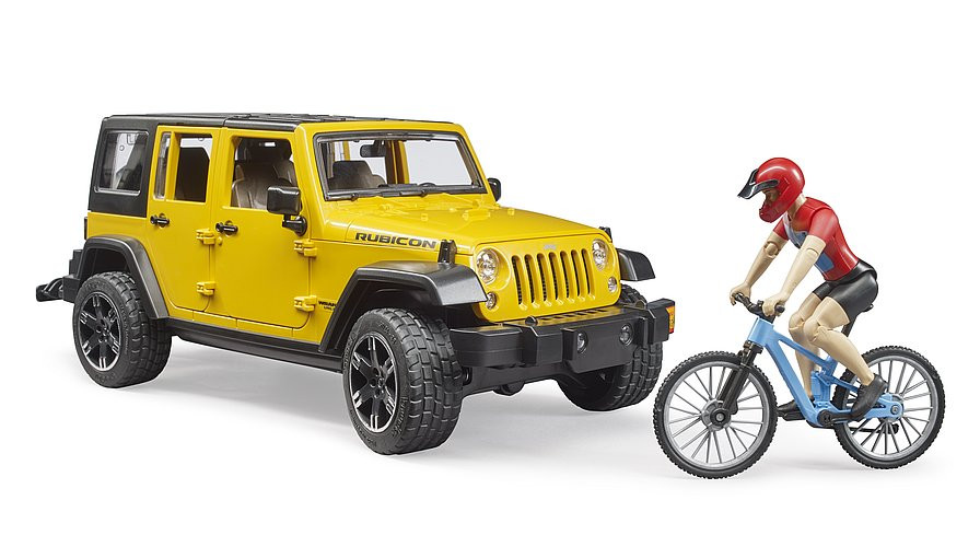 Bruder - JEEP Wrangler sa biciklistom