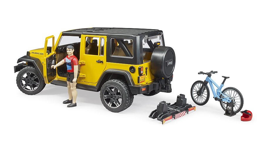 Bruder - JEEP Wrangler sa biciklistom