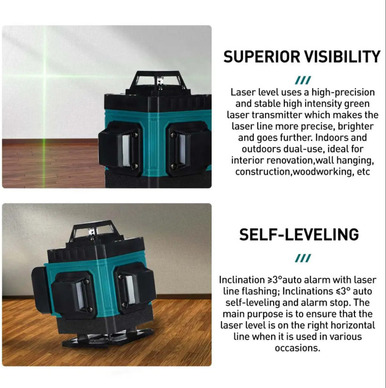 Laser Gradjevinski Za Nivelaciju 4D 16 Linija Digitalni Nivelator