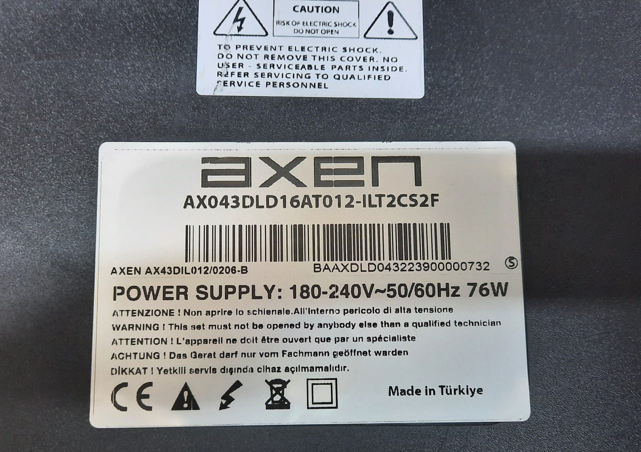 Main board Axen 43" 16AT012 V1.0