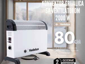 Konvektor grijalica sa ventilatorom 2000w garancija