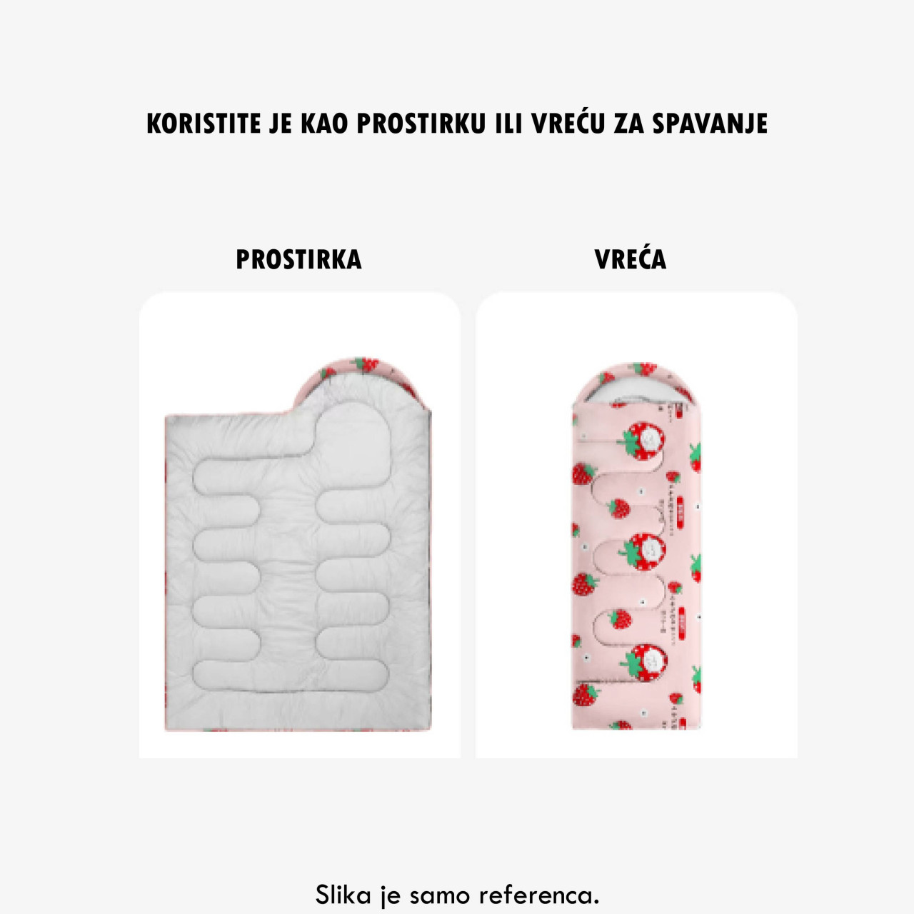 GIGA.BA VREĆE ZA SPAVANJE KAMPOVANJE VIŠE BOJA