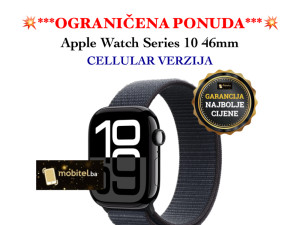 Apple Watch Series 10 46mm Jet Black Alu Ink Sport Loop CELL