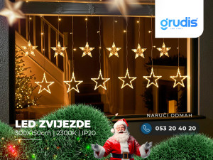 LED zvijezda 3x1,5m IP20 novogodisnja rasvjeta