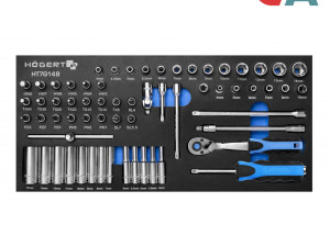HOEGERT Set Alata sa račnom 1/4'' HT7G148