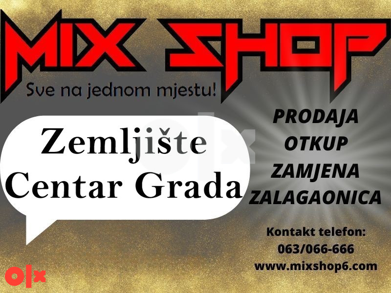 Zemljište za zgradu u Ljubuškom 1620m2 CENTAR 500km m2 Plac