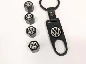 KAPICE ZA VENTIL AUTA VOLKSWAGEN CRNE METALNE VW BLACK FRIDAY