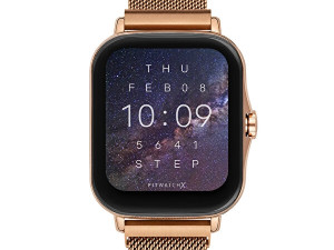 PAMETNI SAT ZLATNI FITWATCHX FT202201F908