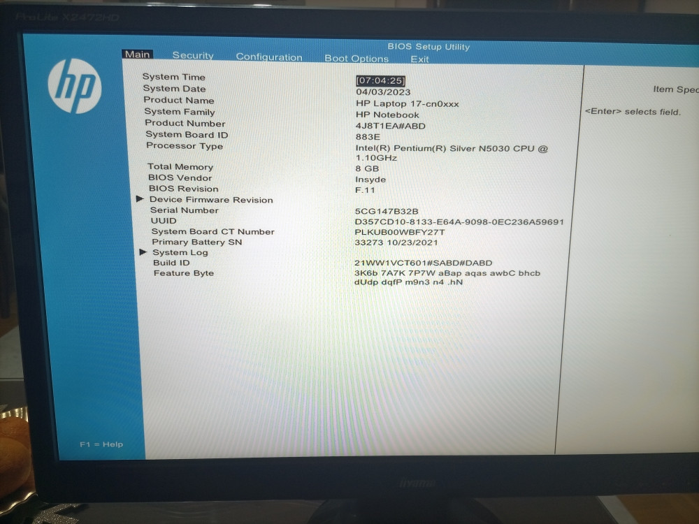 Laptop HP 17-cn0623ng (Dijelovi)