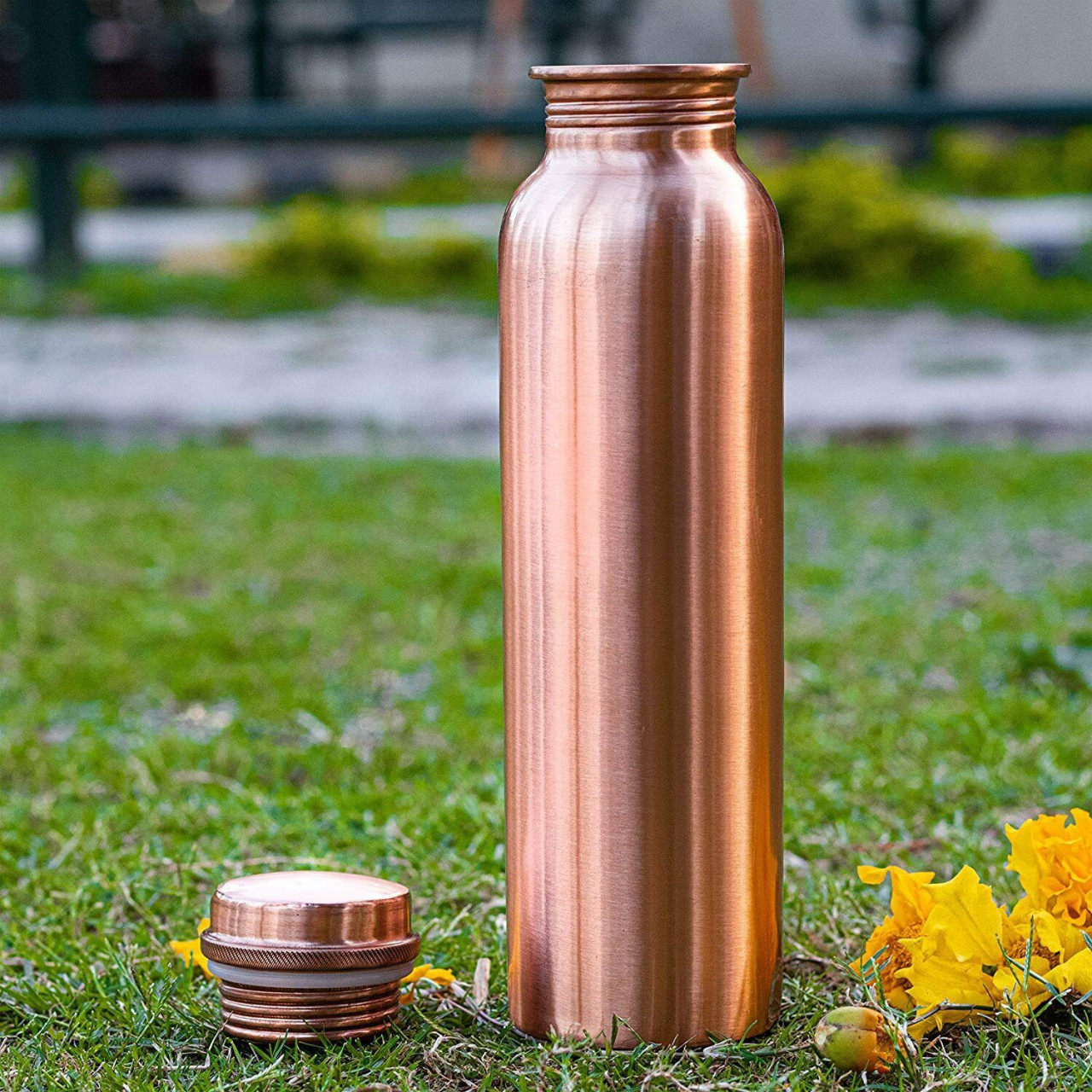 1L Bakarna Boca Flaša za Vodu Yoga Ayurveda