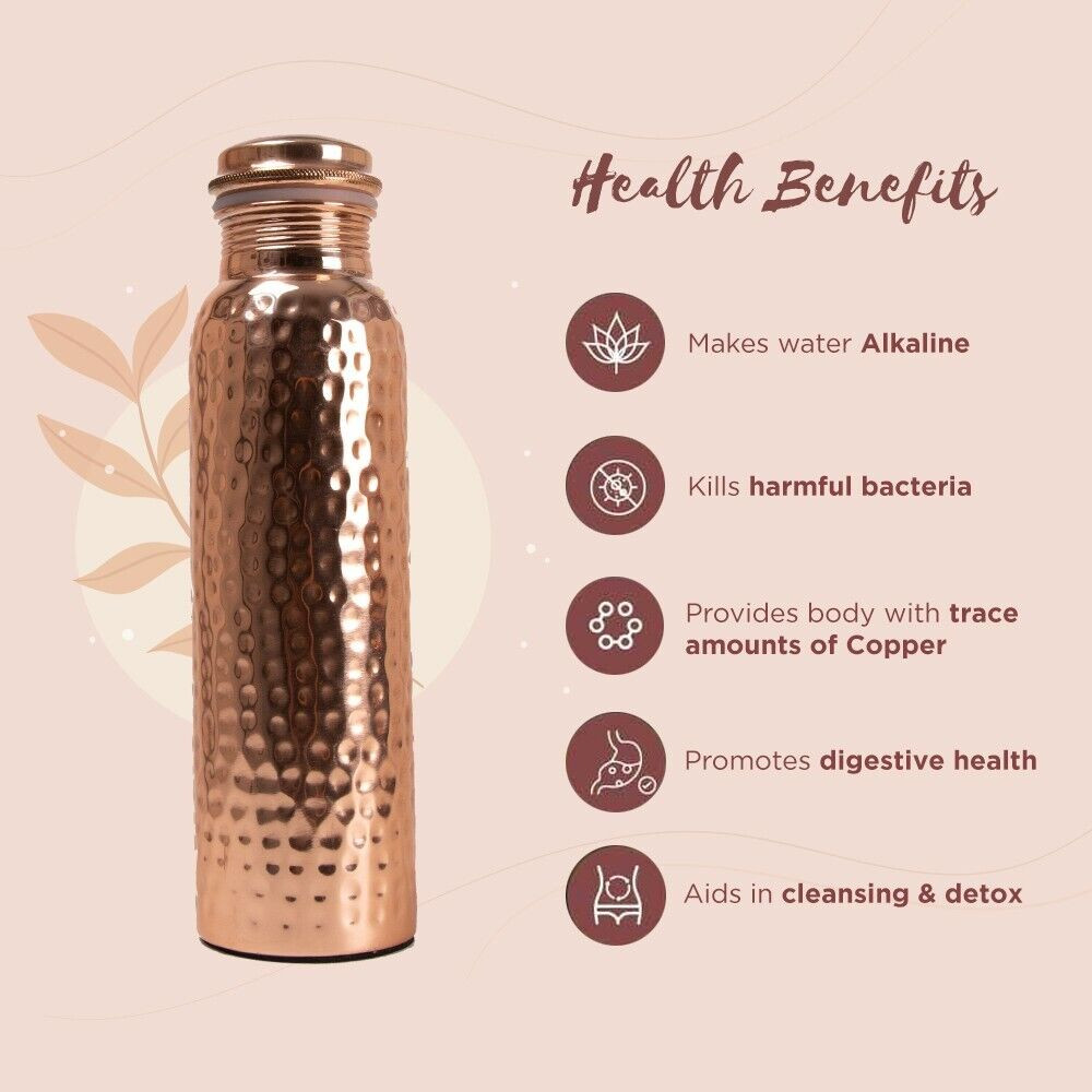 1L Bakarna Boca Flaša za Vodu Yoga Ayurveda