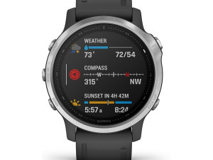 GARMIN FENIX 6S SILVER CRNI KAIŠ