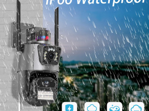 Wifi PTZ kamera sa dvije glave 1 vanjska video nadzor