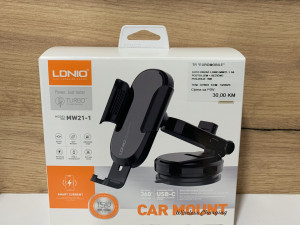 Auto drzac Ldnio MW21-1 sa postoljem + Bezicno punjenje 15W