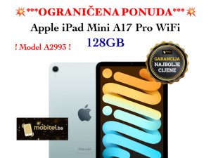 Apple iPad Mini A17 Pro Wi-Fi 128GB 2024 Blue Model A2993