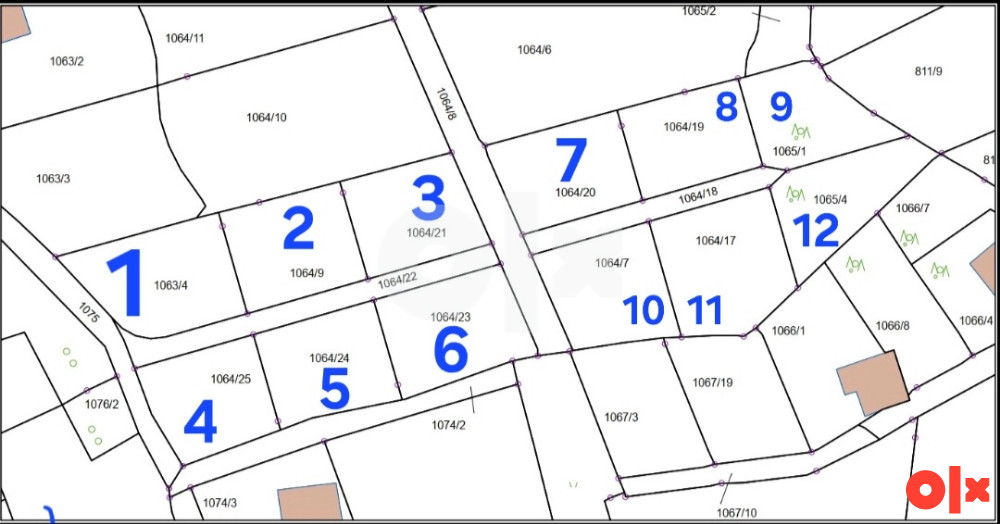 Placevi 409-930m2 na prodaju Čipuljić Bugojno