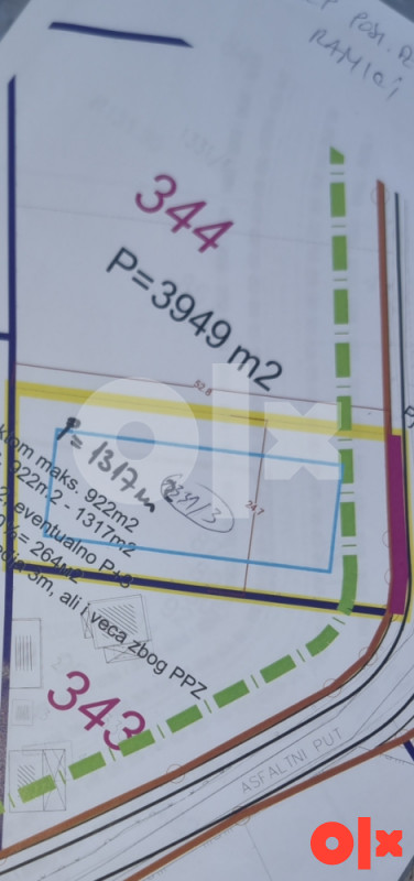 Zemljište Banja Luka poslovna zona Ramici 2 placa po 1366 m2 P+3