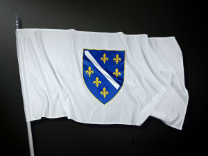 Zastava ljiljani PREMIUM SATEN 200 x 100 cm (šivena)