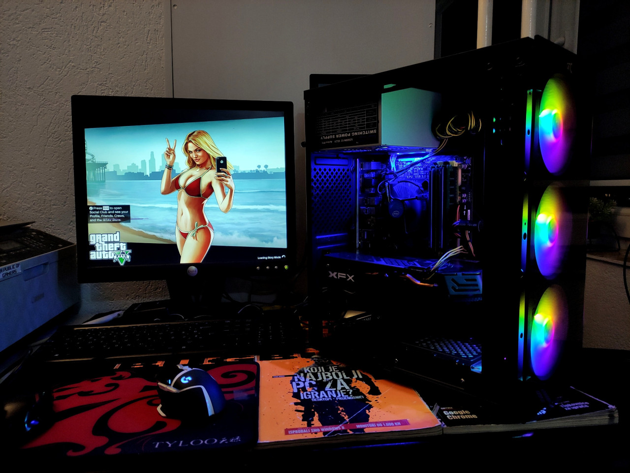 GAMING PC Ati RX 8GB 16GB RAM 1TB HDD FORZA 5