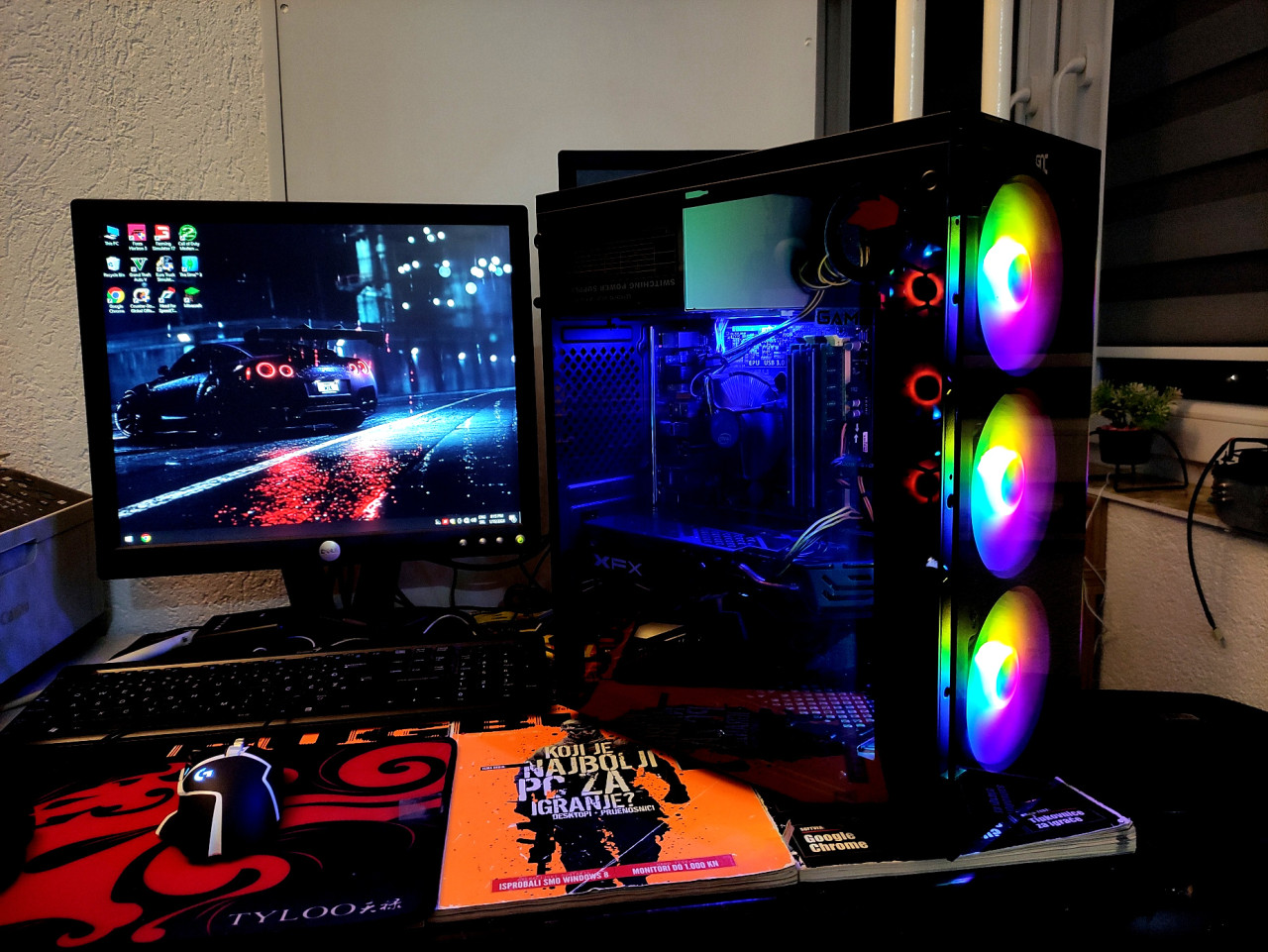 GAMING PC Ati RX 8GB 16GB RAM 1TB HDD FORZA 5