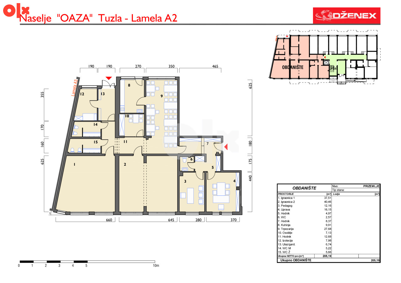 Poslovni prostor namjena Obdanište 205.19m2 Tuzla 3