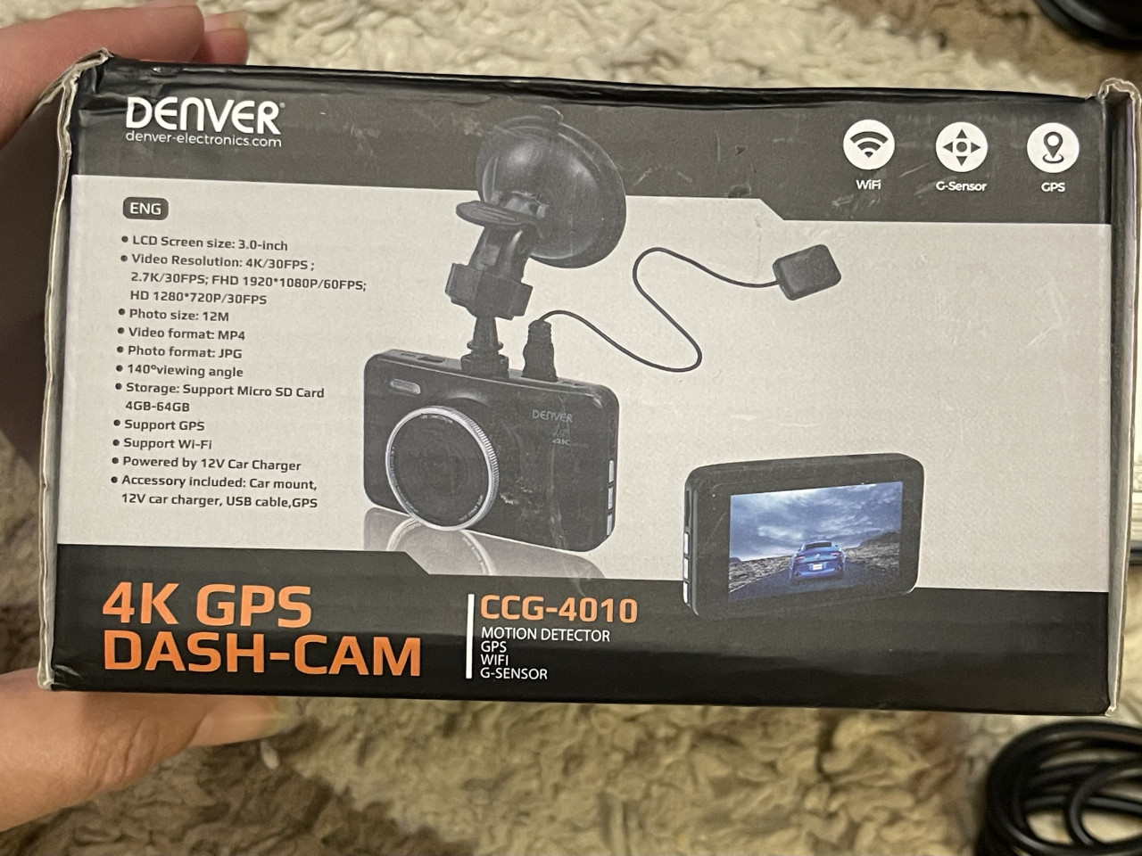 Kamera Denver 4K GPS Dash-cam CCG-4010