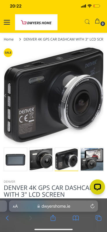 Kamera Denver 4K GPS Dash-cam CCG-4010