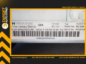 RADIO MERCEDES A KLASA (W169) > 04-07 A1698200086012