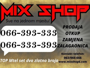 SET 066-393-333 i 066-333-393 MTEL ZLATNI BROJEVI VIP BROJ M TEL