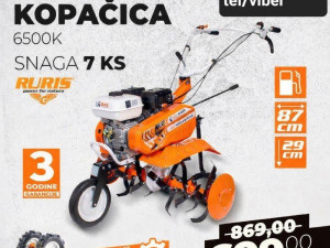 RURIS motorna kopačica kultivator freza DAC 6500K 7KS 830mm