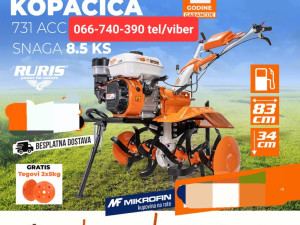 RURIS motorna kopačica kultivator freza 731ACC1