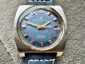1970s Vintage sat LAURENS Automatic "Duromat" 25 Jewels