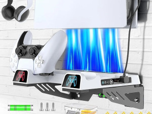 Tokluck PS5 zidni nosač sa 3-brzinskim ventilatorom