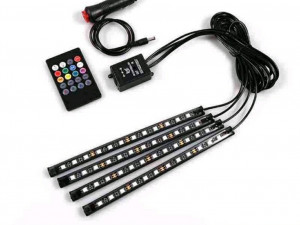 Led ambijent auto RGB sijalice sa daljinskim svijetlo