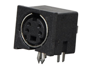 MINI DIN KONEKTOR ZA PCB, ŽENSKI, 4-PIN EB-DIO M04