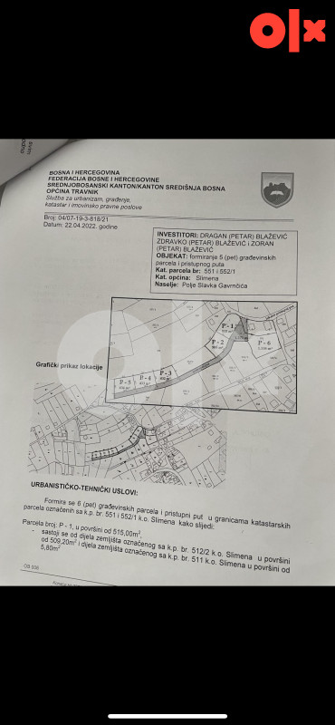 Zemljište Travnik 3