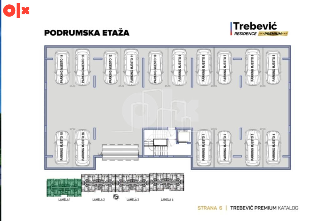 Apartman dvije spavaće Trebević PREMIUM stan Lamela 1 19