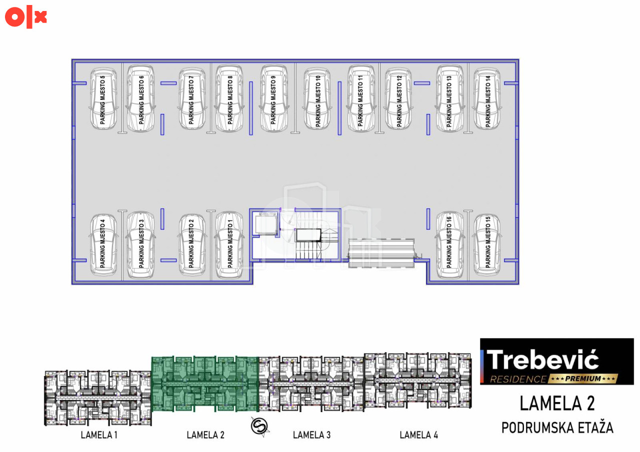 Trebević PREMIUM dvosoban apartman 36m2 stan Lamela 2 15