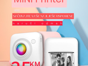 MINI PRINTER BLUETOOTH PRINTER MOBILNI ZA TELEFON