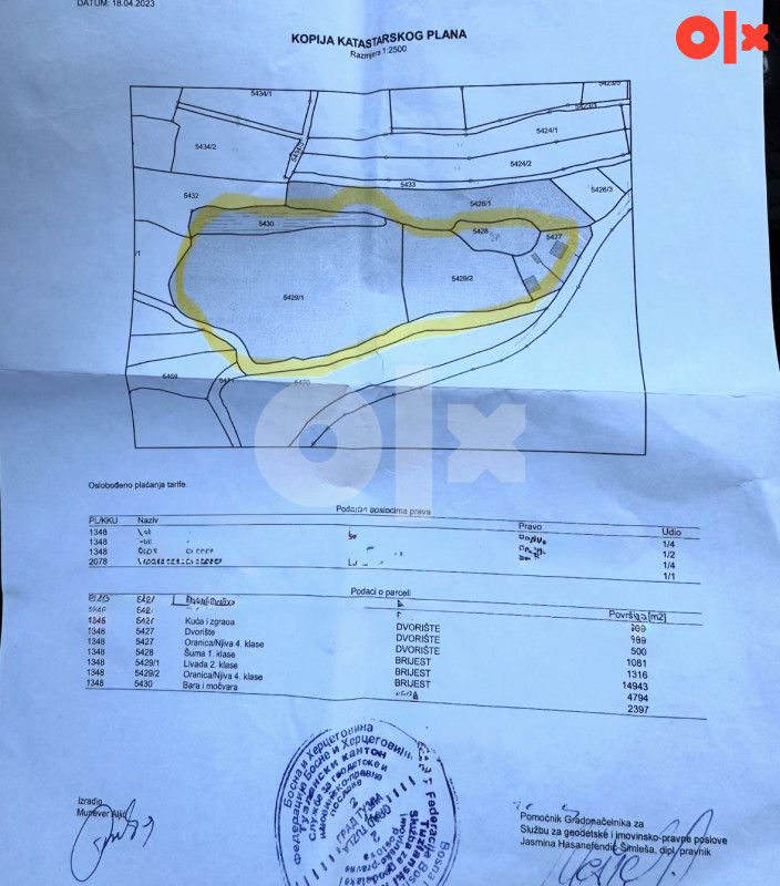 Zemljište sa kućom i pomoćnim objektima Tuzla Zivinice 28000 m2 3