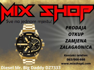 DIESEL Mr. Big Daddy Gold/Zlatni XXL Muški sat DZ7333 DZ 7333 2.0