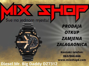 DIESEL Mr. Big Daddy Black/Gold XXL muški sat DZ7312 DZ 7312 2.0