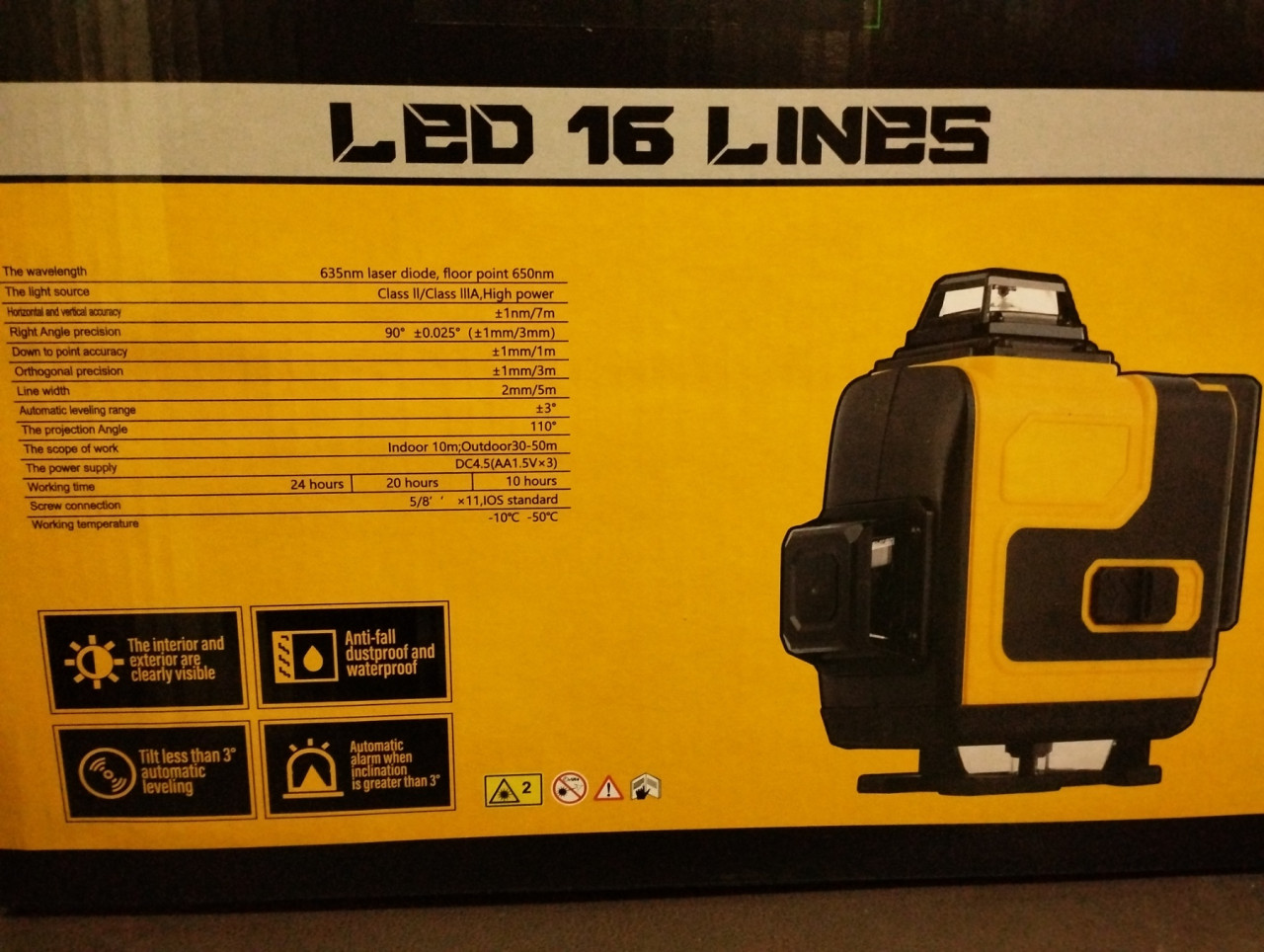 Građevinski laser 16 linija