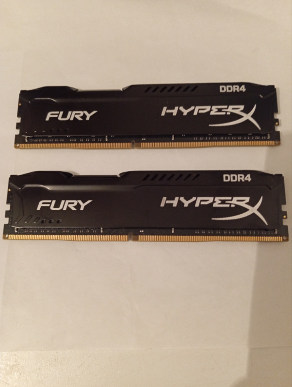16 gb ddr4 ram 2x8 gb kingston hiper fury 2133 mhz