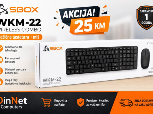 SBOX TASTATURA + MIŠ SBOX WKM-22 / Bežični set