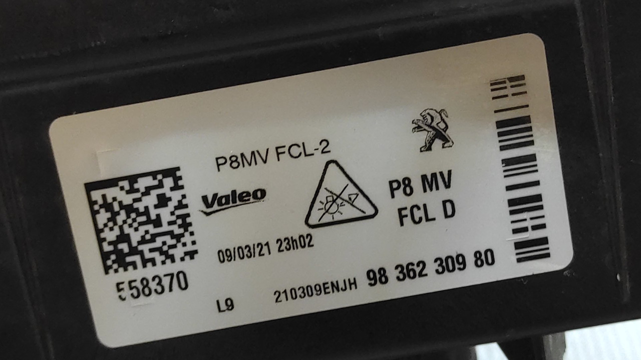DNEVNO SVJETLO PEUGEOT 3008 > 20- 9836230980