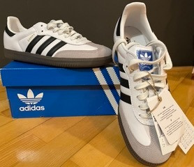 adidas gazelle silver green womens adidas Samba Indoor Shoes, White/Black/Red / 6