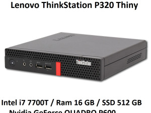 Lenovo P320 i7 7700T Ram 16 GB Quadro P600