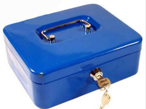 METALNA KASA 200x160x90mm ZA NOVAC NAKIT ORUŽJE DOKUMENTE KUTIJA